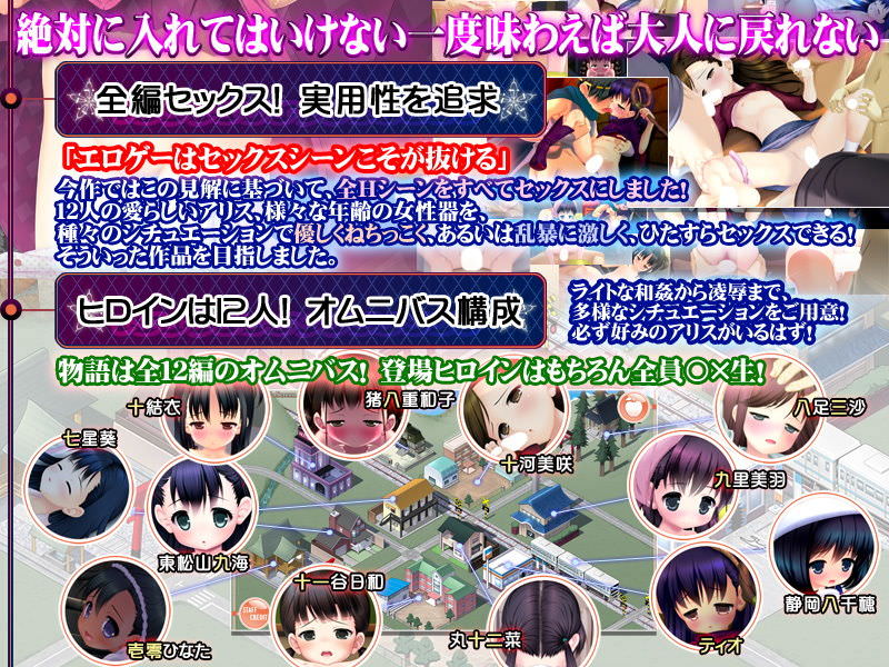 アリスとの性交を描いた実用性重視のエロゲー